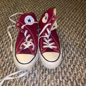Burgundy converse